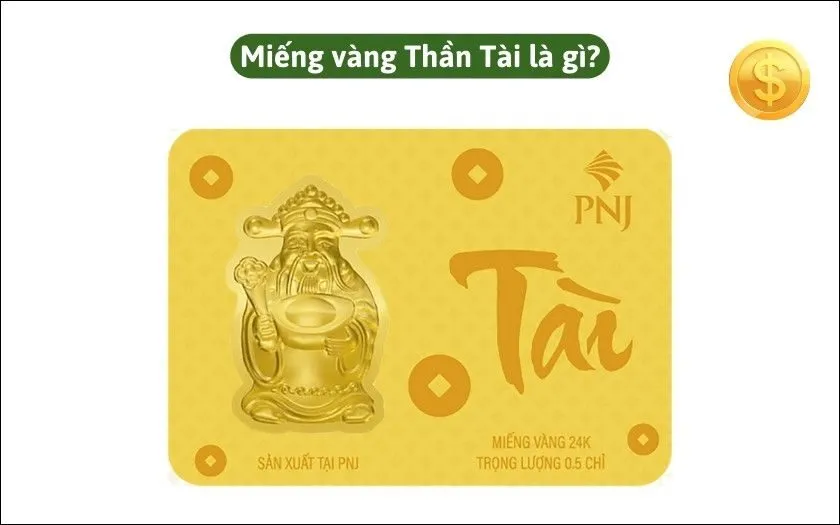 Miếng vàng Thần Tài giá bao nhiêu 1 chỉ? Cập nhật giá hôm nay